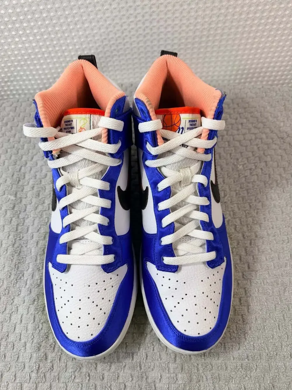 Nike Women's Dunk High 'Blue Satin' Racer Blue/White-Black-Atom Green